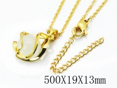 HY Stainless Steel 316L Necklaces(Crystal)-HY54N0319NL