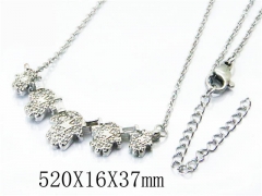 HY Stainless Steel 316L Necklaces(Crystal)-HY54N0318OW