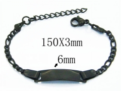 HY Stainless Steel 316L Bracelets (ID Bracelet)-HY40B0205KZ