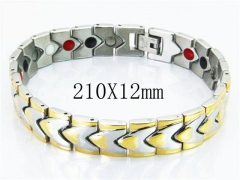 HY Wholesale Stainless Steel 316L Bracelets (Magnetic Health)-HY23B0086IHD