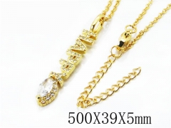 HY Stainless Steel 316L Necklaces(Crystal)-HY54N0315N5