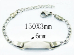 HY Stainless Steel 316L Bracelets (ID Bracelet)-HY40B0203JQ