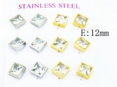 HY Stainless Steel 316L Small Crystal Stud-HY59E0569HPL