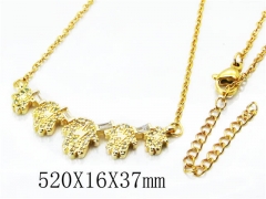 HY Stainless Steel 316L Necklaces(Crystal)-HY54N0317O5