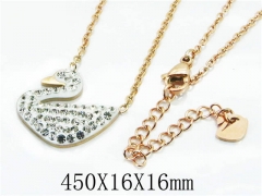 HY Stainless Steel 316L Necklaces(Crystal)-HY14N0211HYY