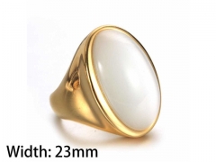 HY Jewelry Wholesale Stainless Steel 316L Zircon Crystal Stone Rings-HY0043R059