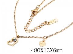HY Wholesale 316L Stainless Steel Necklaces-HY23N0008HEE
