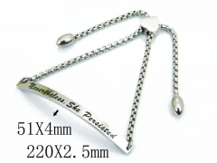 HY 316L Stainless Steel Bracelets (ID Bracelet)-HY23B0141HHA