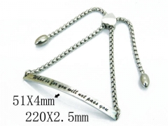 HY 316L Stainless Steel Bracelets (ID Bracelet)-HY23B0150HHA