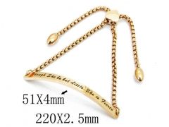 HY 316L Stainless Steel Bracelets (ID Bracelet)-HY23B0146HJL