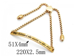 HY 316L Stainless Steel Bracelets (ID Bracelet)-HY23B0144HJL