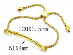 HY 316L Stainless Steel Bracelets (ID Bracelet)-HY23B0140HJZ