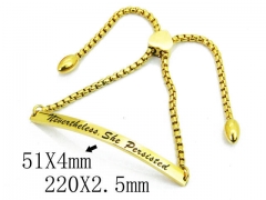 HY 316L Stainless Steel Bracelets (ID Bracelet)-HY23B0151HJW