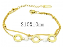 HY Wholesale 316L Stainless Steel Bracelets (Lady Popular)-HY54B0524OG