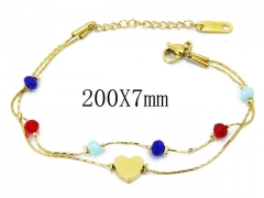 HY Wholesale 316L Stainless Steel Bracelets (Lady Popular)-HY54B0515O5