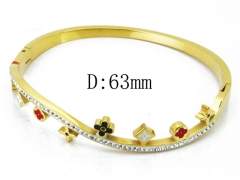 HY Wholesale Stainless Steel 316L Bangle(Crystal)-HY80B0932HOE