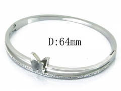 HY Wholesale Stainless Steel 316L Bangle(Crystal)-HY80B0937HJD