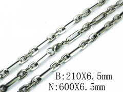 HY 316L Stainless Steel Necklaces Bracelets Sets-HY40S0310I3D