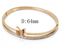 HY Wholesale Stainless Steel 316L Bangle(Crystal)-HY80B0939HMX