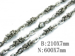 HY 316L Stainless Steel Necklaces Bracelets Sets-HY40S0313I7C