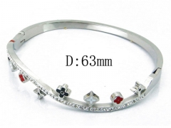 HY Wholesale Stainless Steel 316L Bangle(Crystal)-HY80B0931HLR