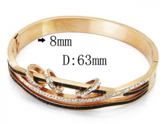 HY Wholesale Stainless Steel 316L Bangle(Crystal)-HY80B0942IHE