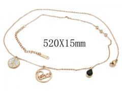 HY Wholesale Stainless Steel 316L Necklace-HY91S0609HOE