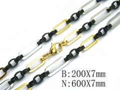 HY Wholesale Black Necklaces Bracelets Sets-HY40S0308JID