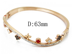 HY Wholesale Stainless Steel 316L Bangle(Crystal)-HY80B0933HOS