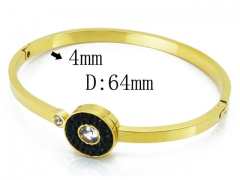 HY Wholesale Stainless Steel 316L Bangle(Crystal)-HY80B0921HKQ