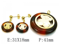 HY Wholesale Bears Earring/Pendant Set-HY64S0687IKE