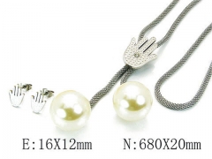 HY Wholesale Jewelry Natural Pearl Set-HY64S0709HPS