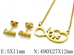 HY Wholesale 316 Stainless Steel jewelry Set-HY54S0207ML