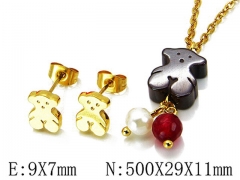 HY Wholesale Bears Earring/Pendant Set-HY64S0574HLS