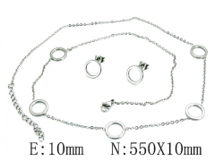 HY Wholesale 316 Stainless Steel jewelry Sets-HY59S2871PW