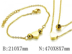 HY Wholesale jewelry Heart shaped Set-HY06S0991IWW