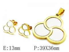 HY Wholesale 316 Stainless Steel jewelry Set-HY12S0859OE