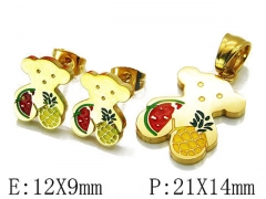 HY Wholesale Bears Earring/Pendant Set-HY64S0520HLS