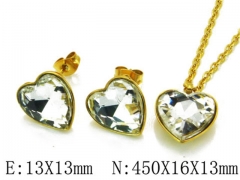 HY Wholesale jewelry Heart shaped Set-HY85S0173MG