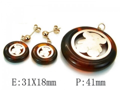 HY Wholesale Bears Earring/Pendant Set-HY64S0688ILT
