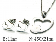 HY Wholesale jewelry Heart shaped Set-HY54S0403LX