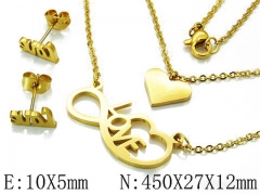 HY Wholesale 316 Stainless Steel jewelry Set-HY54S0376PLW