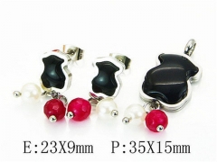 HY Wholesale Bears Earring/Pendant Set-HY64S0789HLE