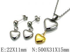 HY Wholesale jewelry Heart shaped Set-HY81S0375HCC
