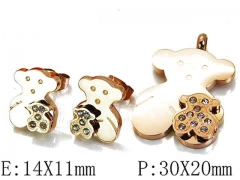 HY Wholesale Bears Earring/Pendant Set-HY64S0931HMG