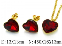 HY Wholesale jewelry Heart shaped Set-HY85S0171MX