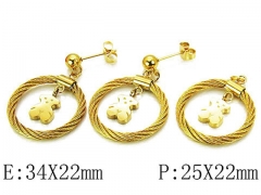 HY Wholesale Bears Earring/Pendant Set-HY64S0765IHR