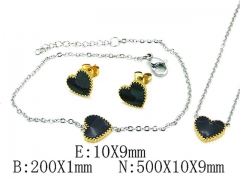 HY Wholesale jewelry Heart shaped Set-HY59S2830OL