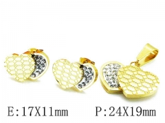 HY Wholesale jewelry Heart shaped Set-HY81S1037HKW