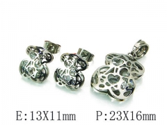 HY Wholesale Bears Earring/Pendant Set-HY64S0685HOA